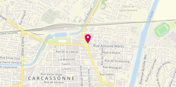 Plan de Sushi Boat, 68 Rue Antoine Marty, 11000 Carcassonne