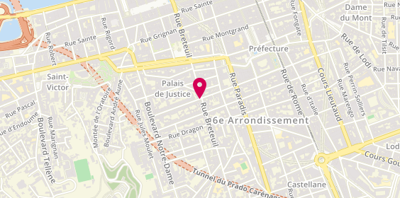 Plan de Le Bistrot Asiatique, 54 Rue Breteuil, 13006 Marseille