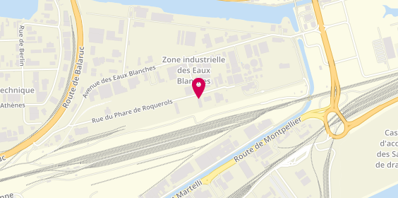 Plan de We Sush'u, Ded' Halles Zone Industrielle Les Eaux Blanches
14 Rue d'Ingril, 34200 Sète