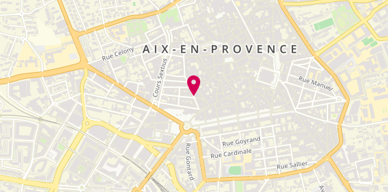 Plan de Aji Sushi, 14 Rue de la Couronne, 13100 Aix-en-Provence
