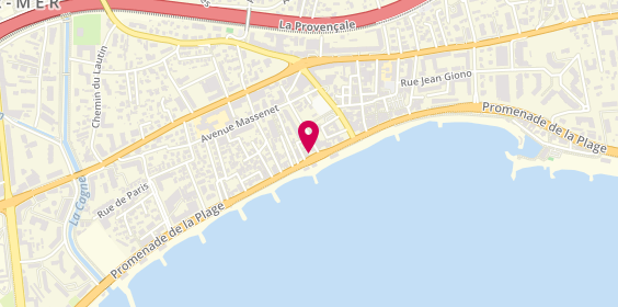 Plan de Tn Sushi, 57 promenade de la Plage, 06800 Cagnes-sur-Mer