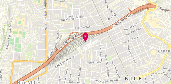 Plan de Côté Sushi, 12 avenue Thiers, 06000 Nice