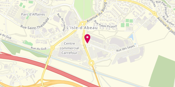 Plan de Luxery Sushi Gratciel SAS, Carrefour l'Isle d'Abeau
25 Rue des Sayes, 38080 L'Isle-d'Abeau