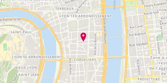 Plan de Miya Sushi, 12 Rue Neuve, 69002 Lyon