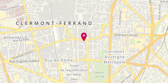 Plan de Konnichiwa, 16 place Hippolyte Renoux, 63000 Clermont-Ferrand
