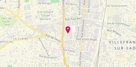 Plan de Academie Sushi, 54 Rue de la Paix, 69400 Villefranche-sur-Saône