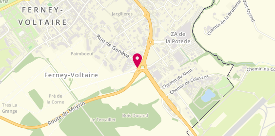 Plan de Sushishop, Route Meyrin, 01210 Ferney-Voltaire