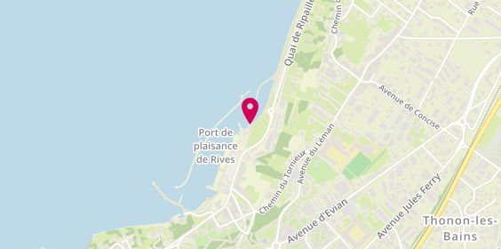 Plan de La Cabane du Général, 4 Port de Rives, 74200 Thonon-les-Bains