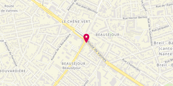 Plan de Le Beausejour Sushi, 129 Route de Vannes, 44800 Saint-Herblain