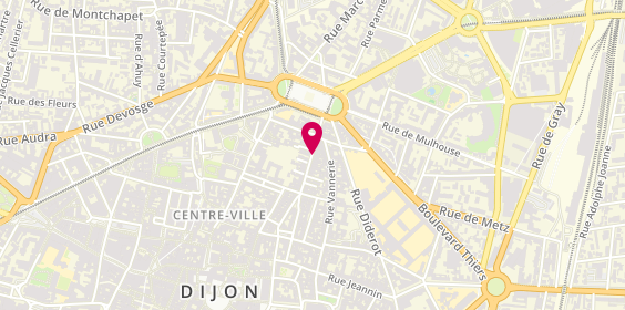 Plan de Restaurant Thai & Dijon SUSHI SITTI DIJON, 29 Rue Jean Jacques Rousseau, 21000 Dijon