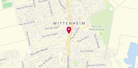 Plan de Ushio, 34 Bis Rue de Kingersheim, 68270 Wittenheim