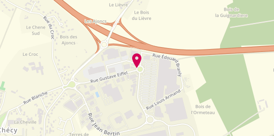 Plan de Hugo, Centre Commercial Belles Rives- Zone Aménagement 
Terres de la Guignardiere, 45430 Chécy