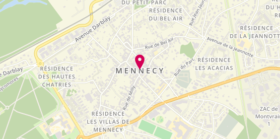 Plan de Mennecy Sushi, 4 Place Mairie, 91540 Mennecy