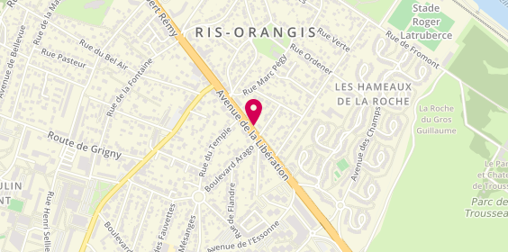 Plan de Asian Time Ris Orangis, 55 avenue de la Libération, 91130 Ris-Orangis