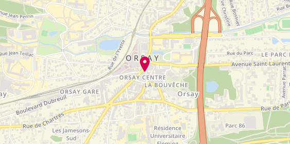 Plan de Orsay Sushi, 4 Rue Boursier, 91400 Orsay