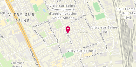 Plan de Seven Sushi, 100 Rue de Choisy, 94400 Vitry-sur-Seine