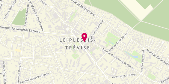 Plan de Plessis Sushi, 3 Bis avenue Thérèse, 94420 Le Plessis-Trévise
