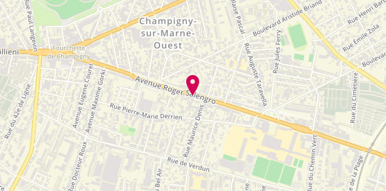 Plan de Royal Sushi, 109 Bis Avenue Roger Salengro, 94500 Champigny-sur-Marne