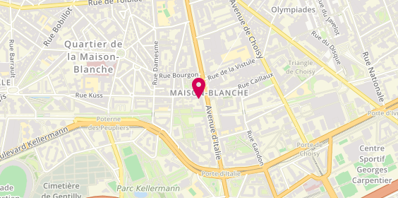 Plan de Arashi Yama, 156 avenue d'Italie, 75013 Paris