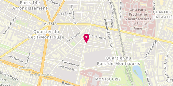 Plan de Kazoku, 105 Rue de la Tombe Issoire, 75014 Paris