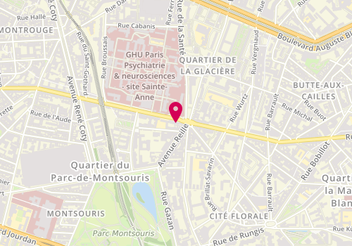 Plan de Shinotaku, 1 Bis Rue d'Alésia, 75014 Paris