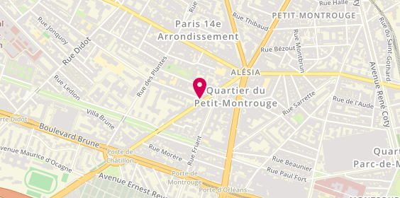 Plan de Délices d'Asie, 32 avenue Jean Moulin, 75014 Paris