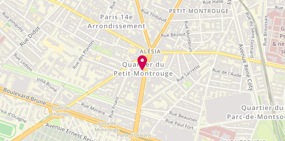 Plan de Côté Sushi, 100 avenue du Général Leclerc, 75014 Paris