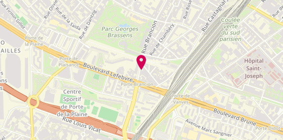 Plan de Sushi Gare, 123 Rue Brancion, 75015 Paris