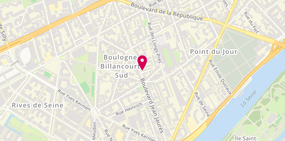 Plan de Bo Sushi, 239 Boulevard Jean Jaurès, 92100 Boulogne-Billancourt