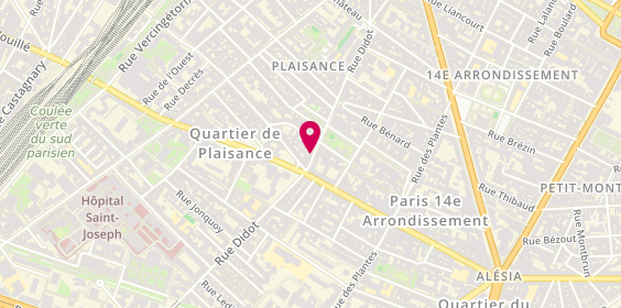 Plan de Yomi Sushi, 48 Rue Didot, 75014 Paris