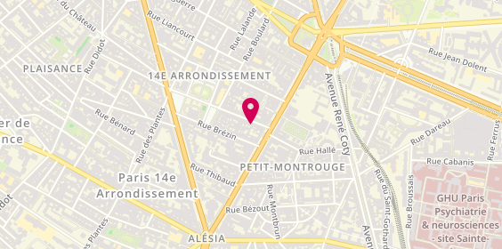 Plan de Ikira, 7 Rue Mouton-Duvernet, 75014 Paris