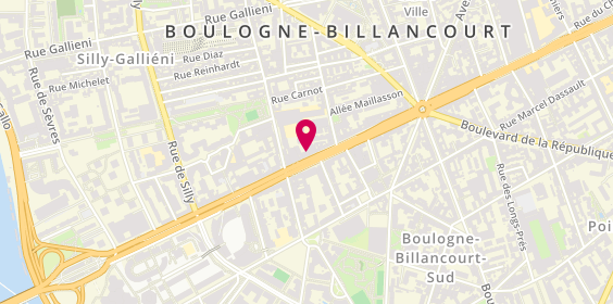 Plan de Restaurant Soleil Levant, 50 avenue du Général Leclerc, 92100 Boulogne-Billancourt