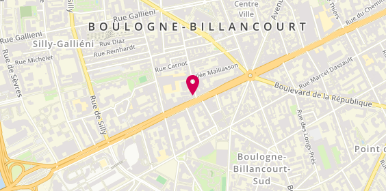 Plan de Nina Sushi, 36 avenue du Général Leclerc, 92100 Boulogne-Billancourt