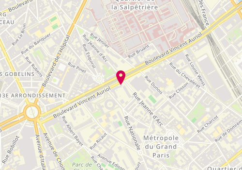 Plan de Sukoshi, 131 Boulevard Vincent Auriol, 75013 Paris