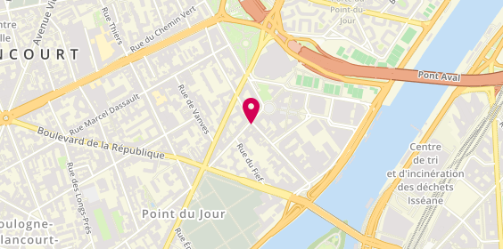 Plan de Kim, 47 Rue des Peupliers, 92100 Boulogne-Billancourt