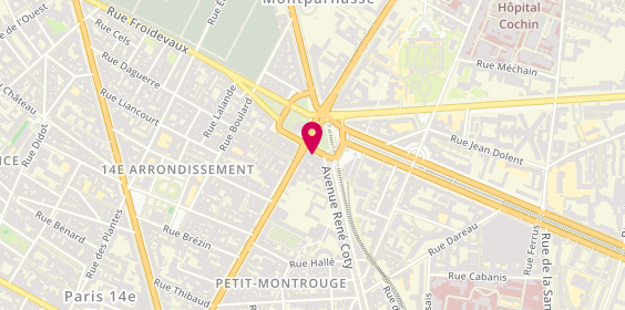 Plan de Ayko Sushi, 11 place Denfert-Rochereau, 75014 Paris