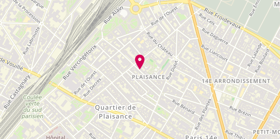 Plan de Kimura, 38 Rue Pernety, 75014 Paris