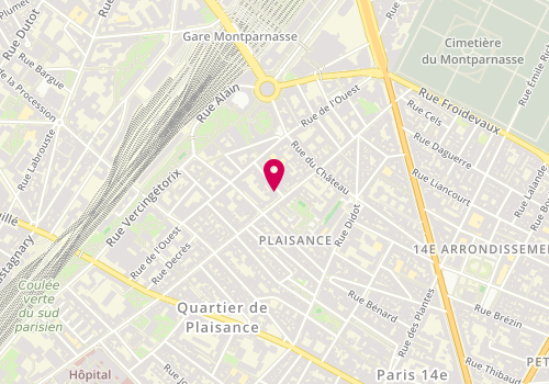 Plan de Panda 16, 16 Rue Niépce, 75014 Paris