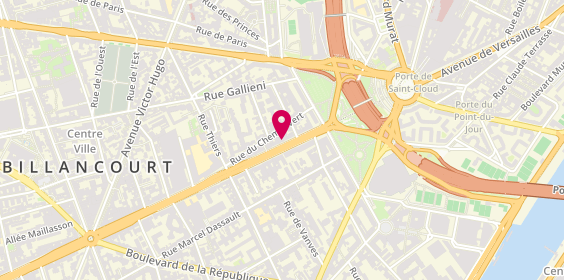 Plan de Sanki, 38 avenue Edouard Vaillant, 92100 Boulogne-Billancourt