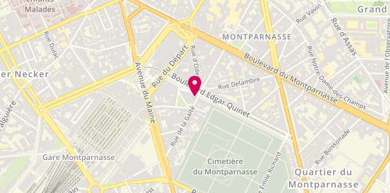 Plan de Kyo, 2 Rue de la Gaité, 75014 Paris