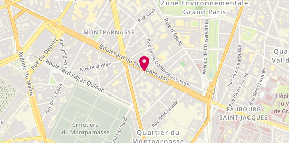 Plan de Mian Fan, 124 Boulevard du Montparnasse, 75014 Paris