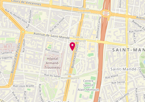 Plan de Zen Sushi Soult, 103 Boulevard Soult, 75012 Paris