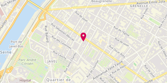 Plan de Kokoro Restaurant, 145 Rue Saint Charles, 75015 Paris