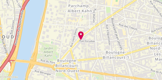 Plan de Itouya, 117 avenue Jean Baptiste Clément, 92100 Boulogne-Billancourt