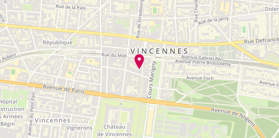 Plan de RI Xin, 21 Rue Raymond du Temple, 94300 Vincennes