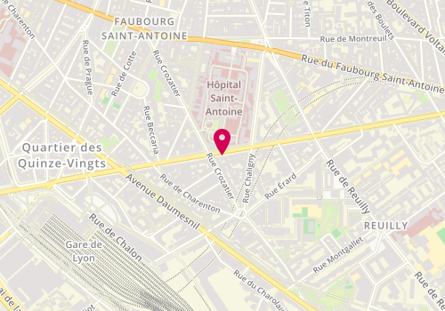 Plan de Sushi Bar, 76 Boulevard Diderot, 75012 Paris