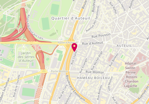 Plan de YUMMY, 10 Rue Chanez, 75016 Paris
