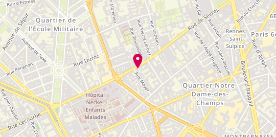 Plan de Le Comptoir du Sushi, 129 Rue de Sevres, 75006 Paris