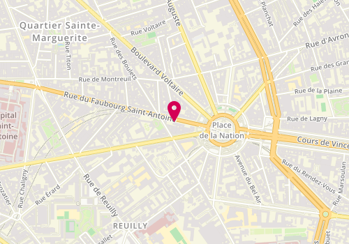 Plan de Sanyo Sushi, 270 Rue du Faubourg Saint-Antoine, 75012 Paris