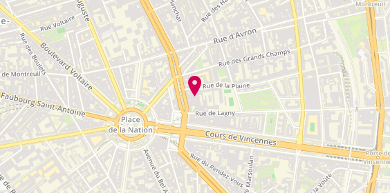 Plan de Lamn Sushi SAS, 20 Boulevard de Charonne, 75020 Paris